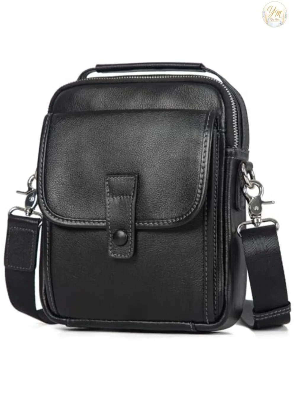 Genuine Leather Small Messenger Bag Crossbody